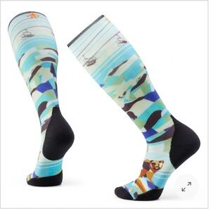 SmartWool Adult Medium Targeted Cushion Ski Socks Over the Calf Blue NWT